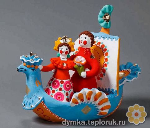 Дымковская игрушка "Композиция"
